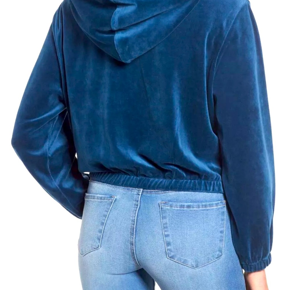 BP Velour Hoodie, Aurora Blue, Women's Size L. - Picture 2 of 7